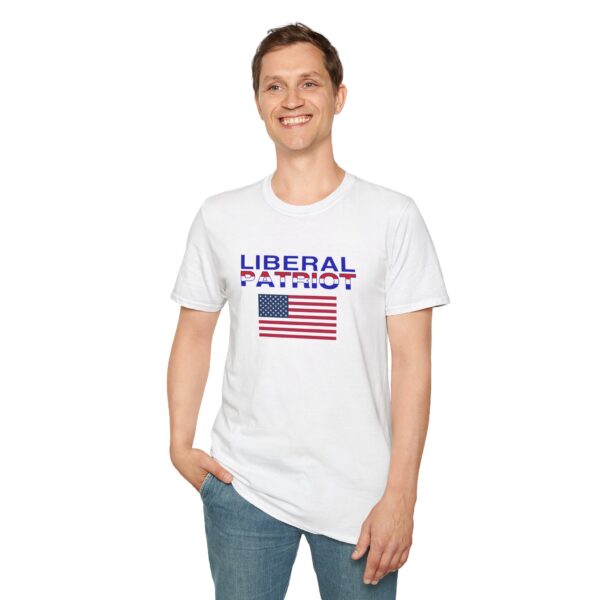 "Liberal Patriot" Unisex Softstyle T-Shirt - Image 2